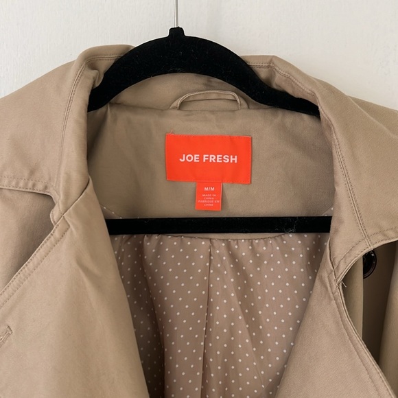 Joe Fresh Trench Coat VGUC M - Picture 3 of 8